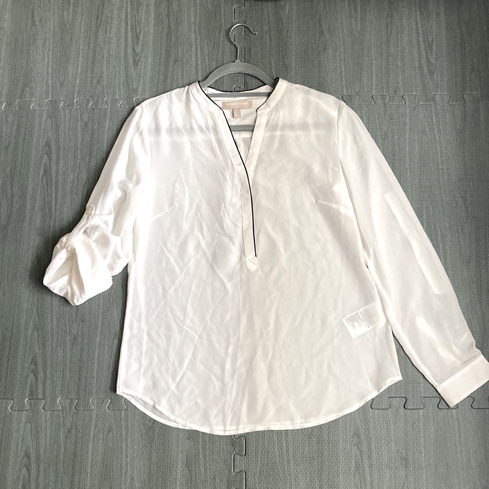 Silk Dress Shirt with Convertable Sleeves